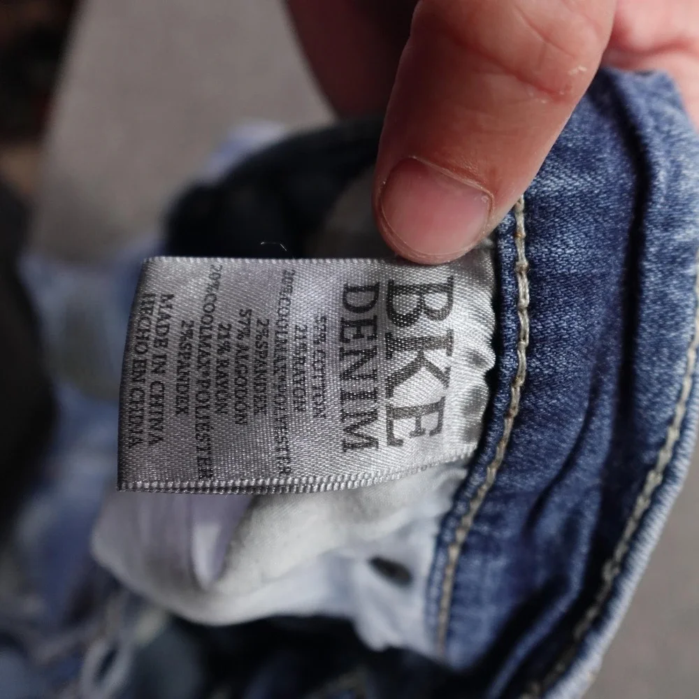 BKE Tyler Jeans Mens 34x31 Blue Light Wash Relaxed Straight Stretch Denim Pants